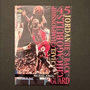 Michael Jordan Basketball Card